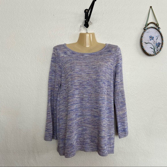 Chico’s Scoop Neck Bell Sleeve Sweater Size Small - Picture 1 of 11